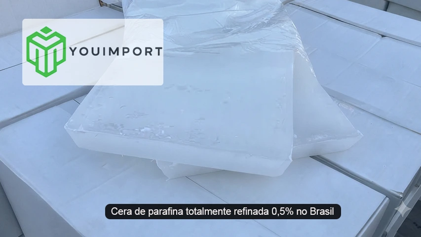 Cera de parafina totalmente refinada 0,5% no Brasil